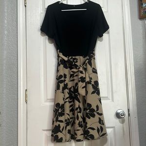 Clasi Plus Floral Print Belted Dress